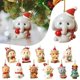 thumbnail image 2 of Colgantes de acrílico para decoración de árbol de Navidad, sombreros de Papá Noel, adornos colgantes para coche, accesorios para fiesta de navidad, regalos, 2 of 5