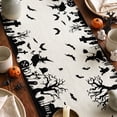 thumbnail image 3 of Smile Castle Tree Witch Black Halloween Table Runner 13 x 72 Inch, 3 of 8