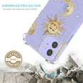 thumbnail image 2 of Sun and Moon Clear Case for iPhone 12 Mini,Aesthetic Art Design Case for Men Women,Unique Soft Transparent TPU Bumper Case Cover, 2 of 5