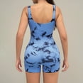 thumbnail image 4 of Viluyesy Womens Shapewear Bodysuit, Tie-Dye Tight Fit Tummy Control Support Butt Lifting Boys Short Jumpsuit Sky Blue M, 4 of 4