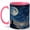 Pink, variant on Celestial Moon Gazer 11oz Ceramic Mug, Star Map Coffee Cup