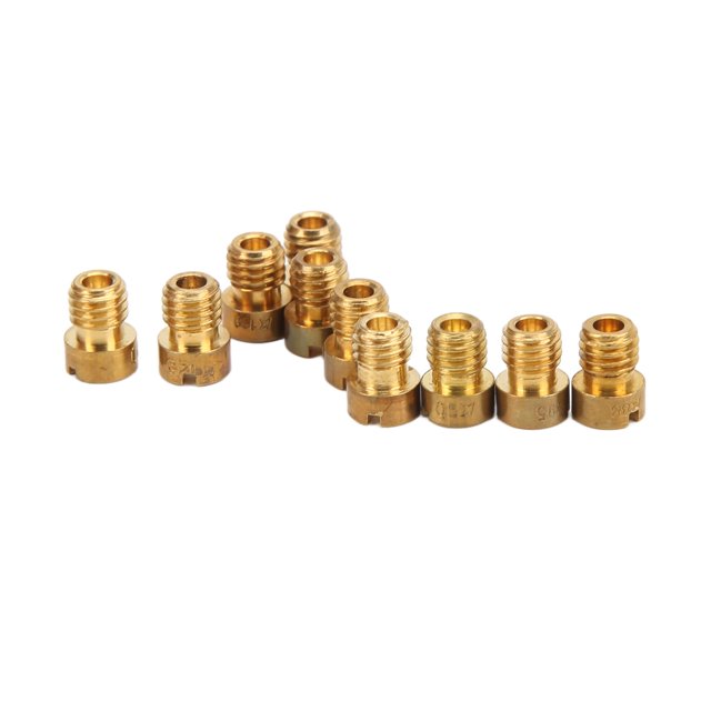 Kit de chorro principal de carburador metal de chorro principal estándar de fábrica original duradero 10 piezas para uso diario ANGGREK Otros