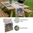 thumbnail image 5 of Purple Lavender Table Runner - 70 Inch Long, Kitchen Dining Table Runner Dresser Scarves, Spring Floral Daisy Butterfly Leaves Beige Farmhouse Decor for Coffee Tables Wedding Party Banquet, 5 of 8