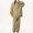 Set-A62Army Green, variant on Men's Streetwear 2 Piece Set Contrast Stitch Crewneck Top and Pants Oversized Outfit for Casual Daily Hip Hop Dance Lounge Relaxed Fit Suit