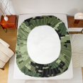 thumbnail image 5 of Homewish Camouflage Camo Boy 4-Piece Full Size Sheets,Abstract Geometric Bed Sheets,Green Brown Orange Camo Lightweight Sheet Sets,Super Cozy Room Decor, 5 of 7