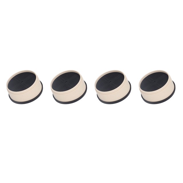 4 Pcs Support de Machine à Laver Rond Plastique EVA Excellente Adhérence Anti-Vibration Anti-Dérapant Réduit le Bruit Tampons Anti-Vibration
