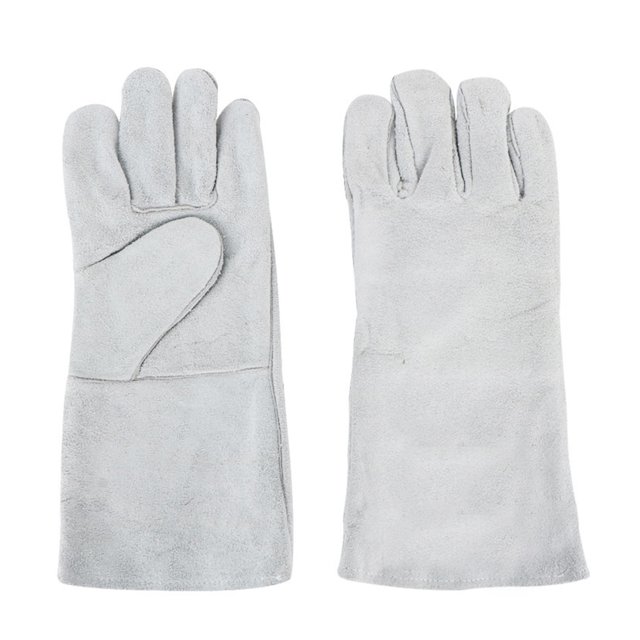 Guantes de soldadura de 35cm, resistentes a altas temperaturas, dedos separados, herramienta a prueba de calor para trabajar, 1 par
