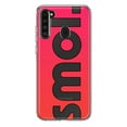 thumbnail image 1 of MUNDAZE Samsung Galaxy A21 Shockproof Clear Hybrid Protective Phone Case Red Pink Clear Funny Text Quote Smol Cover, 1 of 6
