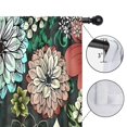 thumbnail image 4 of Blackout Kids Curtains,Pioneer Flower Floral Print Pattern Childrens Insulated Curtains Set Of 2,Bedroom Essentials,Toddler Room Decor 52"x63", 4 of 5