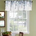 thumbnail image 3 of Blue Eucalyptus Leaves Curtain Valances for Windows, Kitchen Valance Window Treatments Panel 2 Pack, Summer Farmhouse Botanical Rod Pocket Short Curtains for Bathroom Bedroom 42 x 12 Inch, 3 of 8