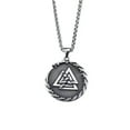 thumbnail image 4 of GKNET Mens Viking Valknut Amulet Pendant Protection Necklace Punk Biker Delicate Jewelry 24", 4 of 4