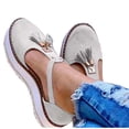 thumbnail image 3 of Sneakers for Women Slip On Low Top Walking Shoes Casual Summer Comfort Non Slip Flat Loafers, 37, 3 of 6