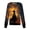 BVW48-Multicolor, variant on Halloween Scrub Jackets For Women Bat Ghost Print Scrub Tops Long Sleeve Crew Neck Scrubs Tops Pumpkin Spiders Medical Nurse Uniforms With Pocket Dark Gray L