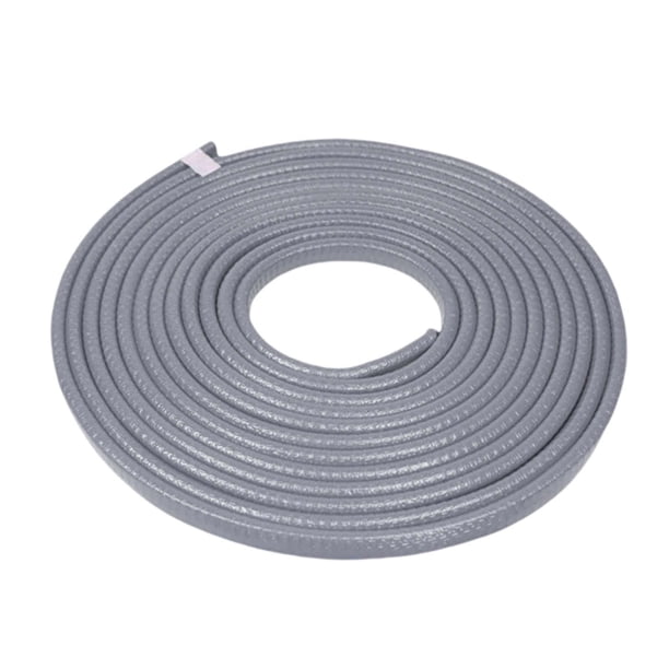 Protectores de borde para puerta de coche, 5 m, sin pegamento, antiarañazos, estilo automotriz Gris