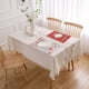 thumbnail image 3 of Manteles Individuales de Navidad Manteles individuales navideños para mesa de Navidad vacaciones rústico Retro Acción de Gracias manteles individuales lavables 1 ud. (Multicolor, A), 3 of 5