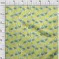 thumbnail image 3 of oneOone Cotton Cambric Green Fabric Tropical Pineapple With Leaf Diy Clothing Quilting Fabric Print Fabric By Yard 42 Inch Wide, 3 of 4