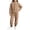 Khaki, variant on Asxite Toddler Fall Outfits Solid Fleece Stand Collar Top Jogger Pants Casual Loose Breathable 2 Piece Set 5T