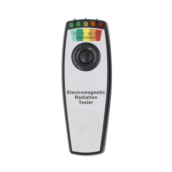 Injueey Probador de campo electromagnético Home Hotel 0-20 Milligauss Medidor de detección Detector alimentado por batería Equipo de caza Electrónica miscelánea Negro