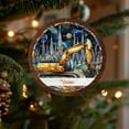 thumbnail image 5 of Customized Excavator Christmas Ornament 2025, Excavator Stained Glass Style Ornament, Custom Excavator Name Ornament, Gifts for Excavator Lovers, Construction Truck Ornament, Excavator Ornament Xmas, 5 of 7