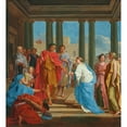 thumbnail image 2 of Studio Of Noël Coypel 15x16 Black Ornate Wood Framed Double Matted Museum Art Print Titled - The Emperor Trajan Giving an Audience, 2 of 5