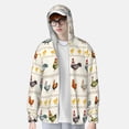 thumbnail image 4 of Daiia Funny Chicken UPF 50+ Sun Protection Hoodie Jacket Lightweight Long Sleeve Sun Shirt for Women Men with Pocket Hiking Outdoor-Small, 4 of 9