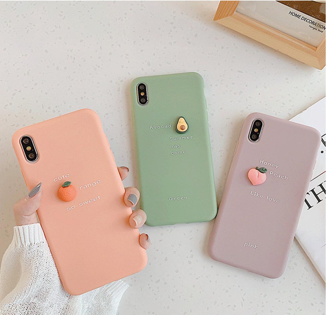 iPhone 6 Plus 6S Plus Case 3D Fruits Cute Cartoon Girls Silicone Hard Back Cover Full Body Slim Wireless Charging Girls GMYLE for Apple iPhone 6