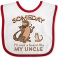 thumbnail image 3 of Inktastic Someday I'll Rock a Beard Like My Uncle-bearded Dragons Boys or Girls Baby Bib, 3 of 4