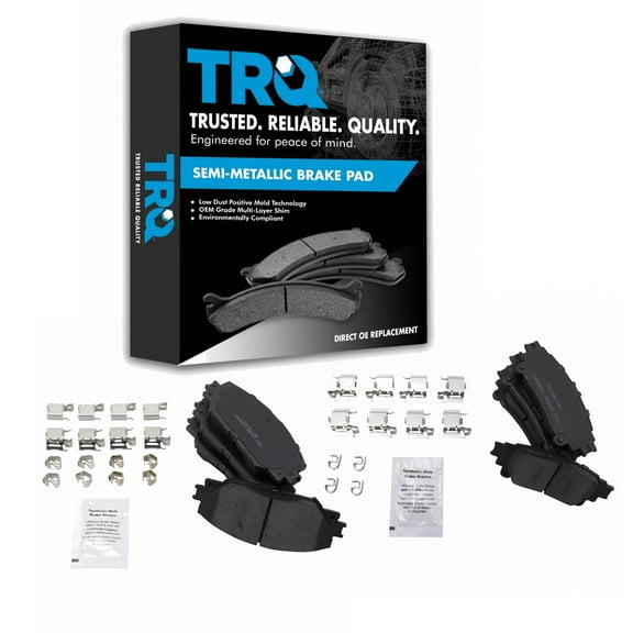 TRQ Front & Rear Ceramic Disc Brake Pad Kit for 2012-2018 Prius V New BFA20214