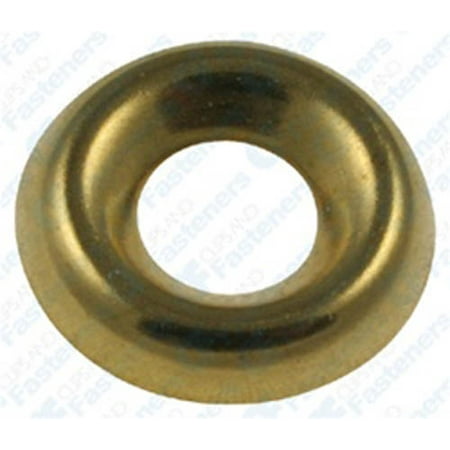 

100 #10 Countersunk Washer - Plain Brass