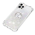 thumbnail image 4 of Funda para iPhone 12 Pro con Brillo Líquido Flotante, Purpurina, Parachoques y Anillo Giratorio Soporte, 4 of 5