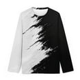 thumbnail image 3 of Riecok Teen Boy Sweatshirts Hoodies Long Sleeve Crew Neck Casual Comfy Prints Pullover Spring Sports Shirt Trendy Outfits Winter&nbsp;Clothes Older Children Pullover White 11 T, 3 of 4