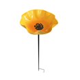 thumbnail image 2 of Bird Bath for Outside,Ground Stake Wild Bird Feeder Water Bowl,Weather‑Resistant Metal Stake Bird Bath Feeder,Weatherproof Bird Feeding Water Station Stake,Stake Bird Waterer for Backyard Patio, 2 of 4
