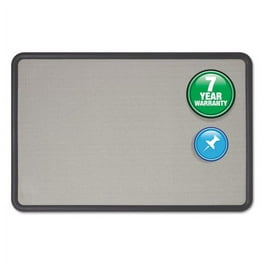 Oval Office Fabric Board, 36 x 24, Gray Surface Oval Office Fabric Board, 36 x 24, Gray Surface