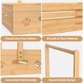 thumbnail image 4 of BAMBOOHOMIE Natural Bamboo Portable Baby Clothes Rack for Hanging Clothes Room, 4 of 7