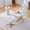 Beige, variant on CQSXDA Ergonomic Fabric Upholstered Heated Massage Accent Chair with Ottoman 360° Swivel Design for Living Room or Office Use