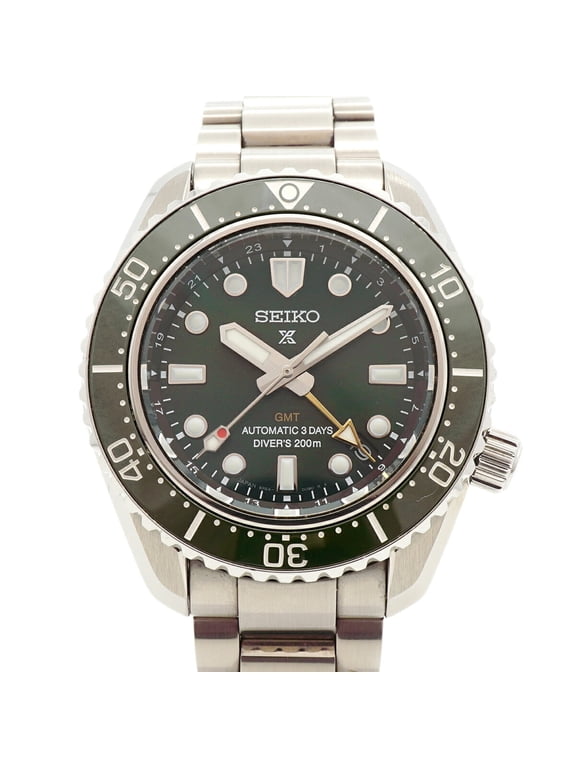 Pre-Owned Seiko Prospex SBEJ009 6R54-00D0 Green Dial Men's Watch