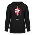 thumbnail image 4 of NMMUED Christmas Hoodie Pullover Hoodies for Women Ladies Christmas Tops Cute Hoodies Holiday Hoodies for Women Hooded Sweatshirts for Women Christmas Outfits for Women Black L, 4 of 5