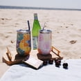 thumbnail image 6 of TAL 16oz Stainless Steel Wine Tumbler with Straw, Black Shimmer, 6 of 9