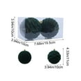 thumbnail image 2 of Christmas Decorations, Christmas Tree Ornaments, Large 10CM Flocked Hanging Balls Set, Durable Suede Material for Home Holiday and Party Decoration, 2 of 7