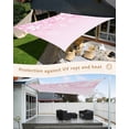 thumbnail image 4 of Sun Shade Sail 12x16Ft Spring Cherry Blossom Gradient Pink Silhouette Uv Block Sunshade Canopy Outdoor Shade Cover Rectangle Shade Cloth For Patio Garden Yard Deck Pergola, 4 of 6