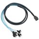 thumbnail image 1 of 1 Meter Mini SAS Cable, Cable, SFF-8643 To SATA For Office ANGGREK Hard Disk Cable, 1 of 8