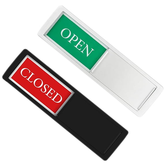 ELAYARD 2-Pack Multi-Color Toilet Privacy Slider Signs, Anti-Wear Restroom Door Vacant Occupied Indicators