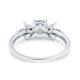 thumbnail image 3 of Natural Green Amethyst Prasiolite Size-6 Art Deco Round Floral Vintage Leaf Style Marquise Ruby CZ Wedding Engagement Rings For Women 925 Sterling Silver Gifts For Her, 3 of 6
