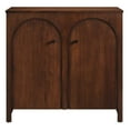 thumbnail image 4 of Modway Appia 2-Door Arched Door Storage Cabinet in Walnut, 4 of 9