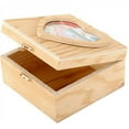thumbnail image 5 of Cousin DIY Unfinished Brown Wood Hinged Box with Heart Lid, Wedding Keepsake, 5 of 6