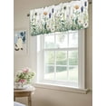 thumbnail image 6 of Valance Curtain Wildflower Kitchen Curtain for Window Daisy Floral Leaves Rod Pocket Curtain Valance Window Treatment for Kitchen Bathroom Dining Room 1 Panel 54x18inch, 6 of 9
