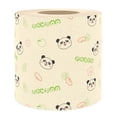 thumbnail image 1 of GOOHOCHY 1 rollo de papel higiénico con estampado de panda, papel higiénico decorativo de bambú para baño, toalla de papel, lindo papel higiénico, papel higiénico de seda., 1 of 7