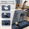 thumbnail image 6 of Bsicpro Door Mat, Non-Slip Entryway Rug for Front Door, Dirt Trapper Absorbent Doormat, Low Profile Indoor Entrance Mat for Home, 24" x 35",Blue, 6 of 7