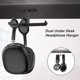thumbnail image 3 of Soporte Para Auriculares Para Juegos, Soporte Doble Para Auriculares - Aluminio Porttil Universal Instalación De 2 Vías Soporte Para Auriculares Para Todos Los Auriculares-almacena, 3 of 5
