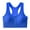 Blue, variant on Yyeselk Women's Zipper Front Sports Bras Racerback Full Coverage Breathable Bra Wirefree Removable Pads Yoga Running Fitness Workout Bra Hot Pink Free Size